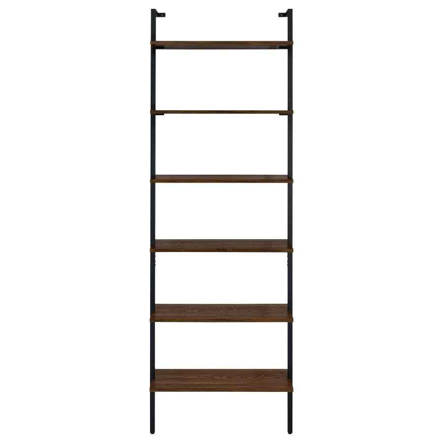 Owens 96-inch 6-shelf Wall Bookshelf Walnut