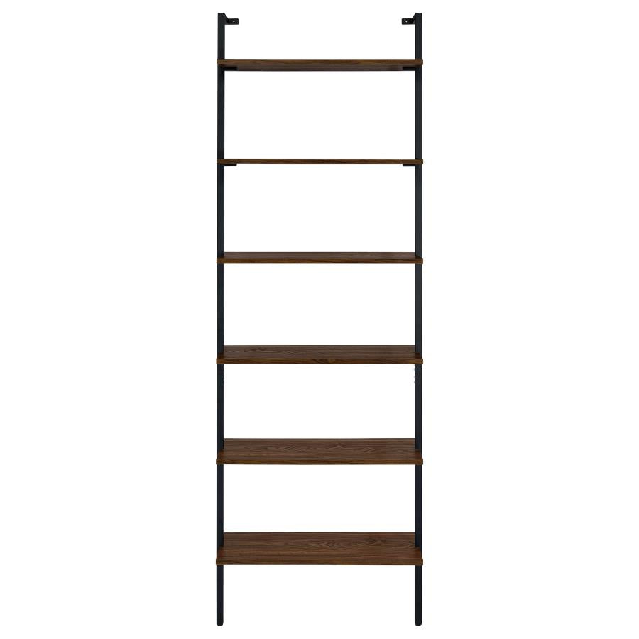 Owens 3-piece 96-inch Wall Mounted Bookshelf Set Walnut