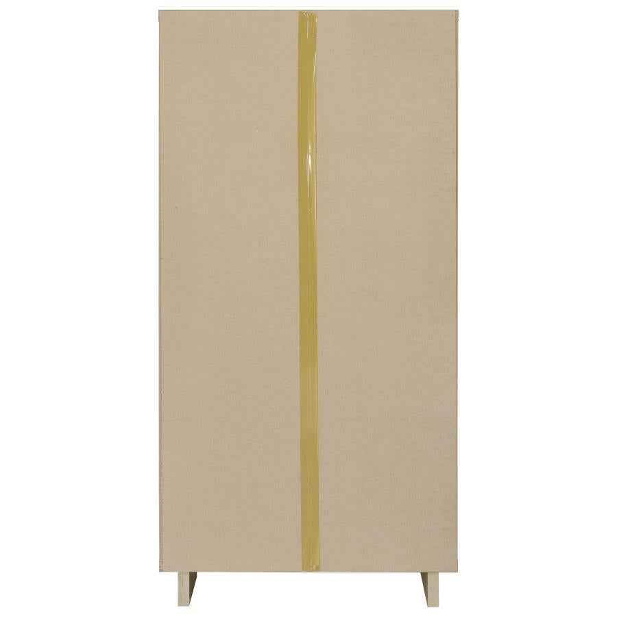 Dalton 65-inch 6-shelf Bookcase White and Distressed Pine