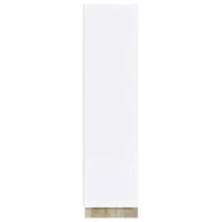 Dalton 65-inch 6-shelf Bookcase White and Distressed Pine