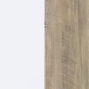 Dalton 65-inch 6-shelf Bookcase White and Distressed Pine