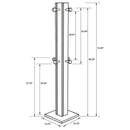 Rikkie Engineered Wood Coat Rack Walnut