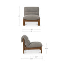 Pierce Accent Chair Flecked Black