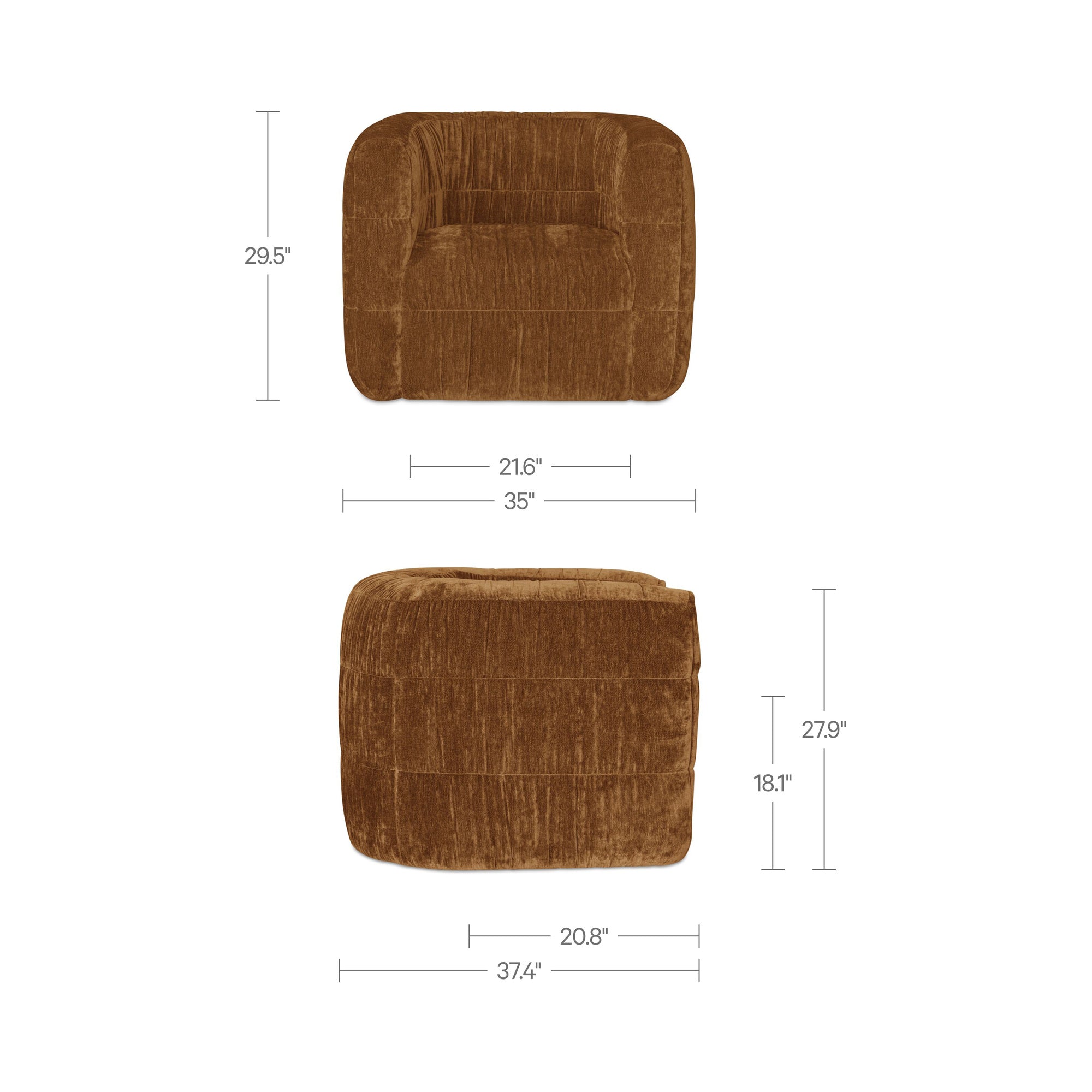Robson Swivel Chair Toffee