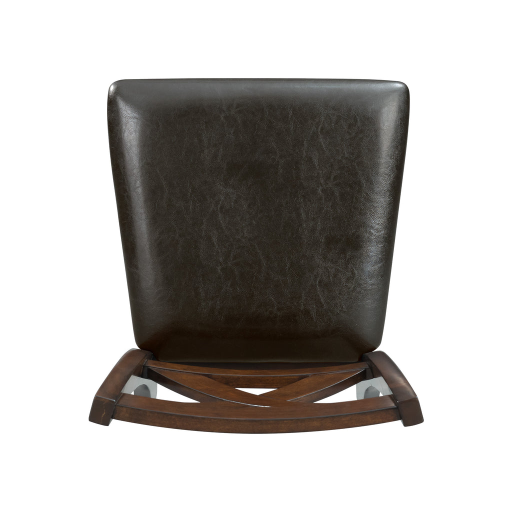 Alex-Counter-Side-Chair-W/Brown-PU-Espresso-(2-Per-Pack)