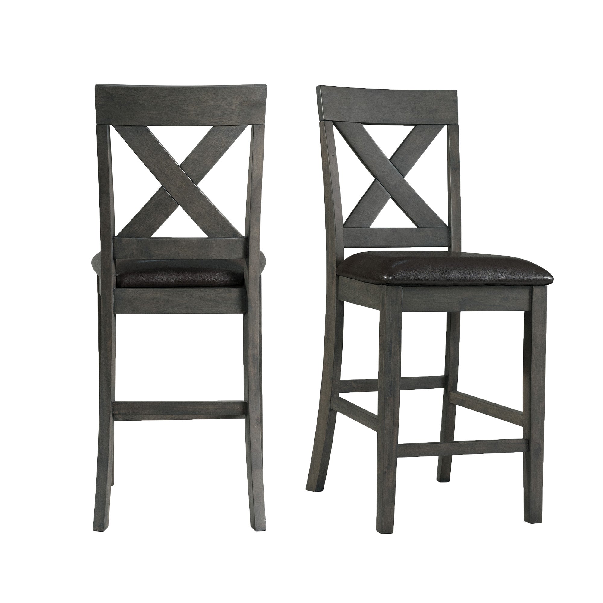Alex-Counter-Side-Chair-W/Black-PU-Grey-(2-Per-Pack)
