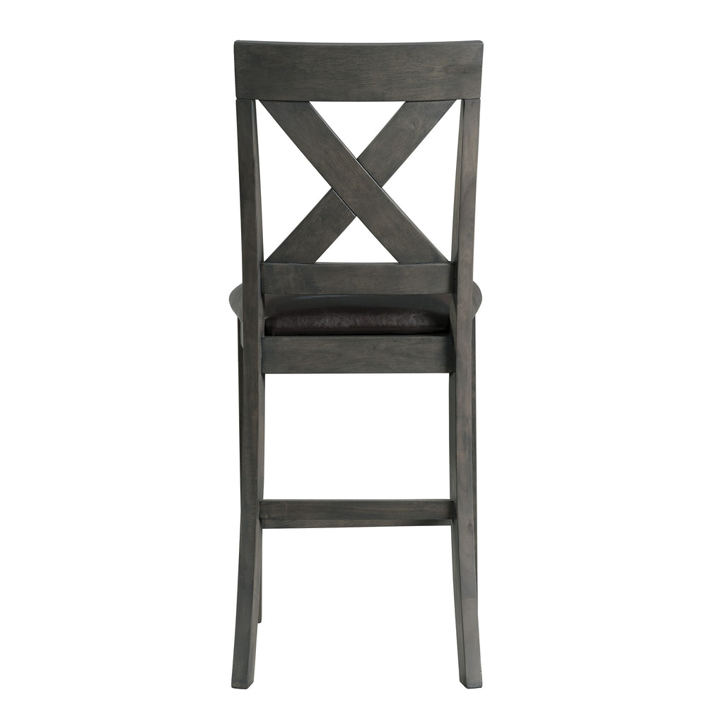 Alex-Counter-Side-Chair-W/Black-PU-Grey-(2-Per-Pack)