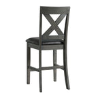 Alex-Counter-Side-Chair-W/Black-PU-Grey-(2-Per-Pack)