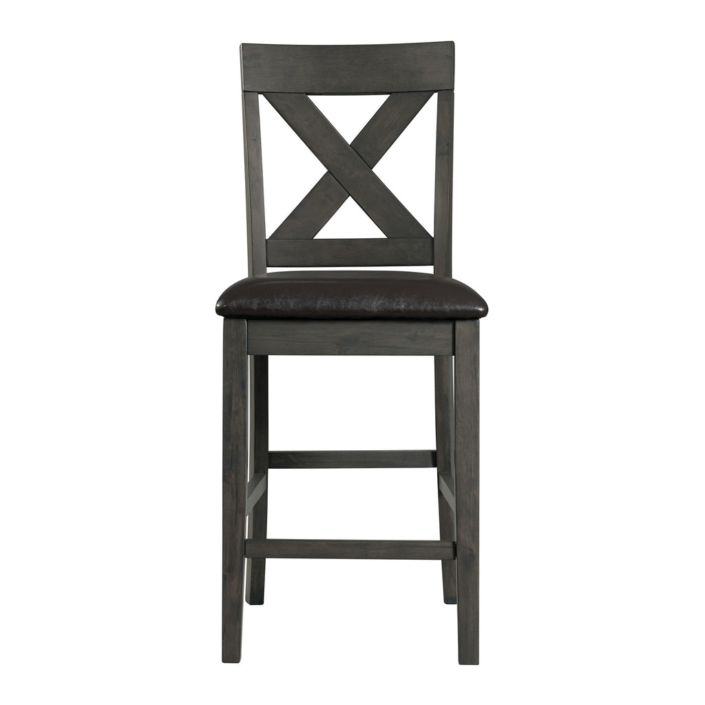 Alex-Counter-Side-Chair-W/Black-PU-Grey-(2-Per-Pack)