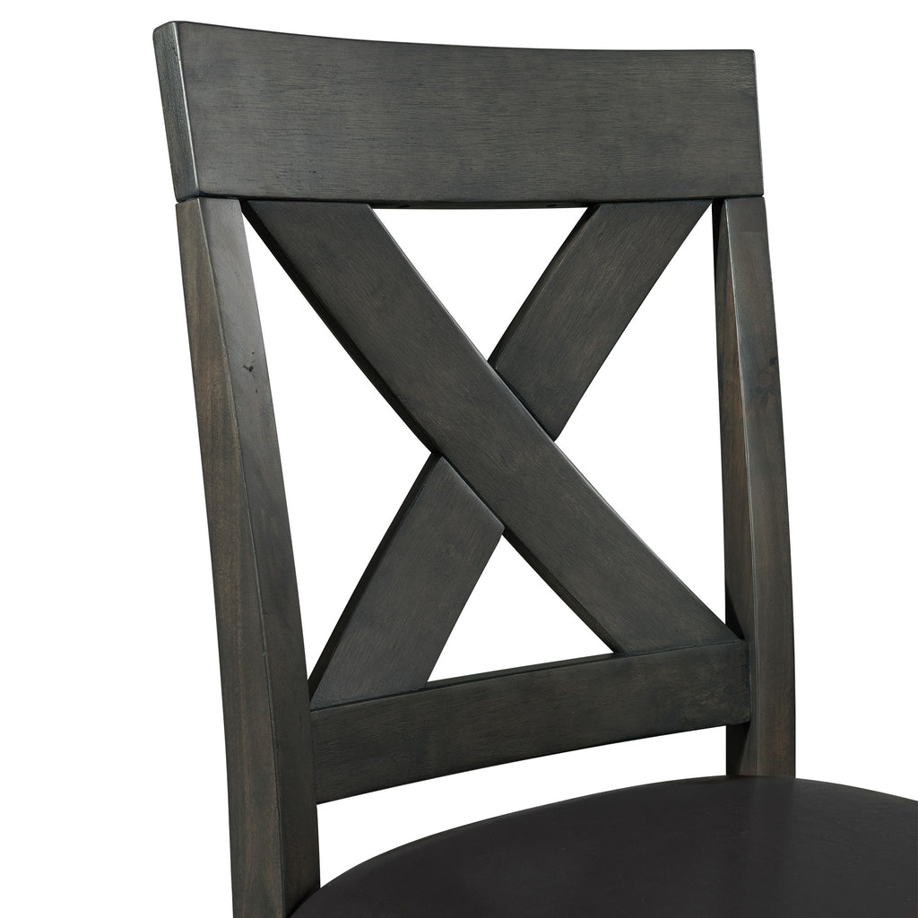 Alex-Counter-Side-Chair-W/Black-PU-Grey-(2-Per-Pack)