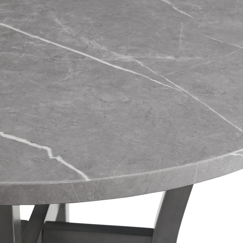 Ambridge-5PC-Round-Counter-Set-With-Faux-Marble-Top-in-Brushed-Grey