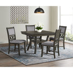 Amherst-Dining-Side-Chair-W/Fabric-Cushion-Side-Stretcher-Grey-Finish-(2-Per-Pack)