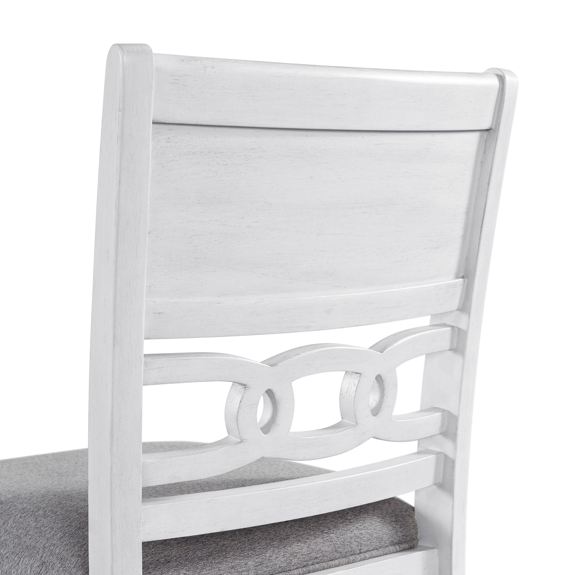 Amherst Counter Side Chair with Fabric Cushion White Finish (2 Per Pack)