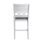 Amherst Counter Side Chair with Fabric Cushion White Finish (2 Per Pack)
