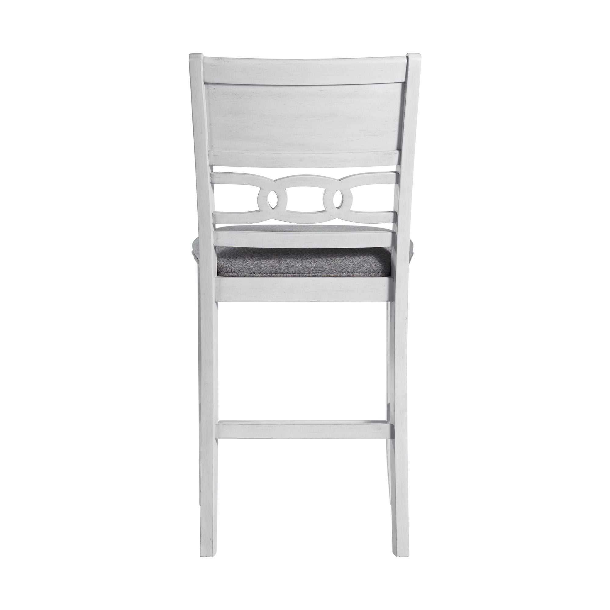 Amherst Counter Side Chair with Fabric Cushion White Finish (2 Per Pack)