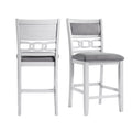 Amherst Counter Side Chair with Fabric Cushion White Finish (2 Per Pack)