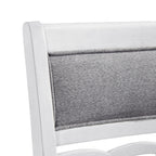 Amherst Counter Side Chair with Fabric Cushion White Finish (2 Per Pack)