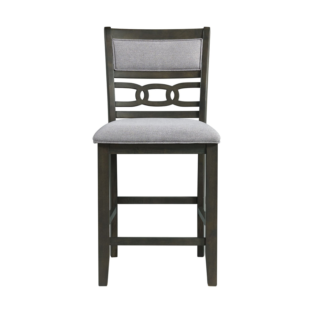 Amherst-Counter-Side-Chair-W/Fabric-Cushion-Grey-Finish-(2-Per-Pack)