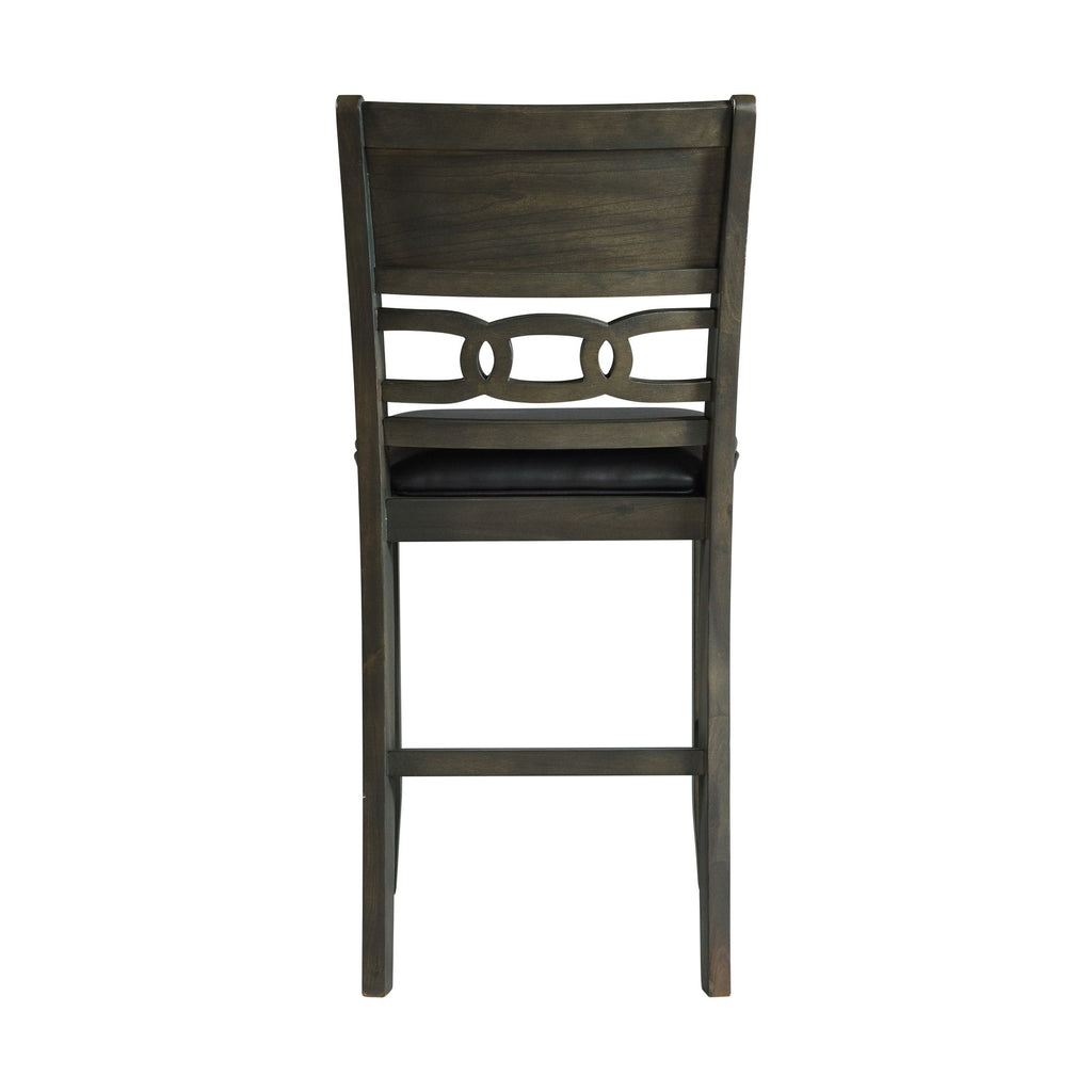 Amherst-Counter-Side-Chair-W/PU-Cushion-Grey-Finish-(2-Per-Pack)