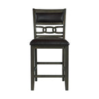 Amherst-Counter-Side-Chair-W/PU-Cushion-Grey-Finish-(2-Per-Pack)