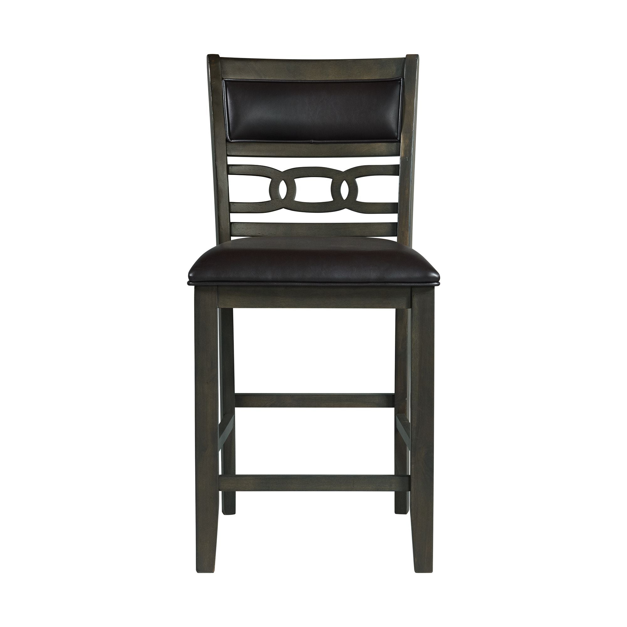Amherst-Counter-Side-Chair-W/PU-Cushion-Grey-Finish-(2-Per-Pack)