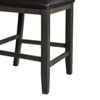 Amherst-Counter-Side-Chair-W/PU-Cushion-Grey-Finish-(2-Per-Pack)
