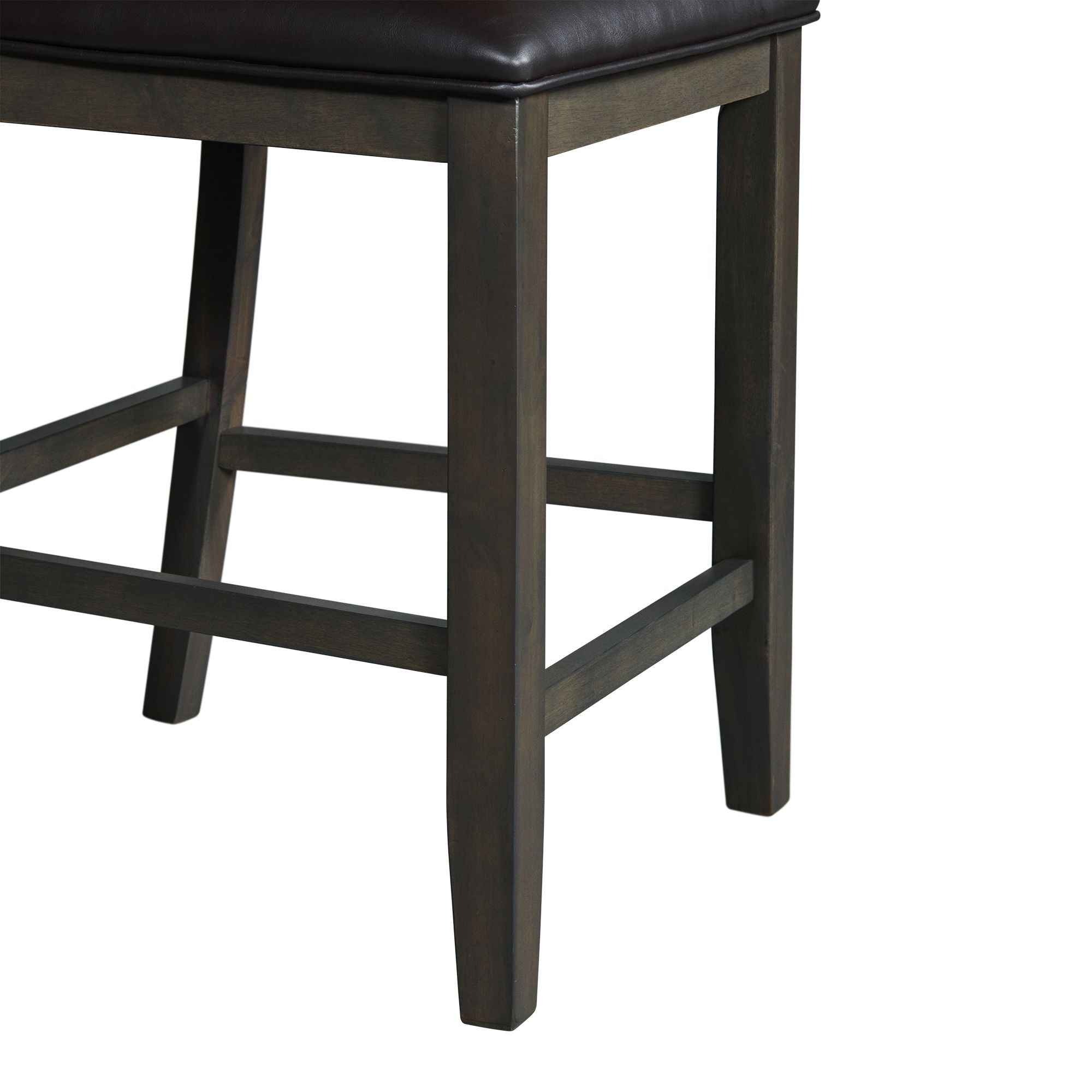 Amherst-Counter-Side-Chair-W/PU-Cushion-Grey-Finish-(2-Per-Pack)