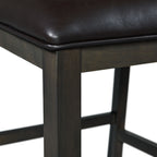 Amherst 5-piece Counter Height Dining Set in Grey Table & Four PU Leather Chairs