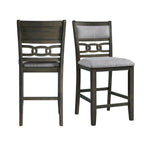 Amherst-Counter-Side-Chair-W/Fabric-Cushion-Grey-Finish-(2-Per-Pack)