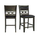 Amherst-Counter-Side-Chair-W/PU-Cushion-Grey-Finish-(2-Per-Pack)
