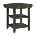 Amherst 5-piece Counter Height Dining Set in Grey Table & Four PU Leather Chairs