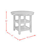 Amherst-Counter-Table-w/Wood-Leg-Grey-Finish