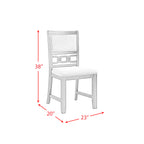Amherst-Dining-Side-Chair-W/PU-Cushion-Side-Stretcher-Grey-Finish-(2-Per-Pack)