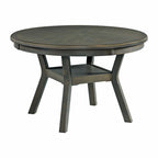 Amherst-Dining-Table-w/Wood-Leg-Grey-Finish