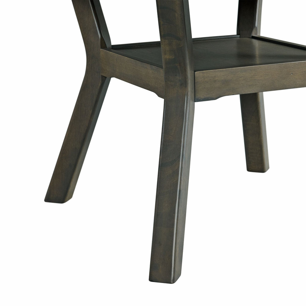 Amherst-Dining-Table-w/Wood-Leg-Grey-Finish