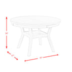 Amherst-5PC-Dining-Set-with-Round-Table-and-4-Grey-Fabric-Chairs-in-White