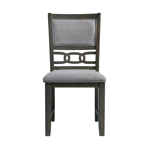 Amherst-Dining-Side-Chair-W/Fabric-Cushion-Side-Stretcher-Grey-Finish-(2-Per-Pack)