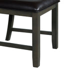 Amherst 5-piece Dining Set in Grey Table & Four PU Leather Chairs