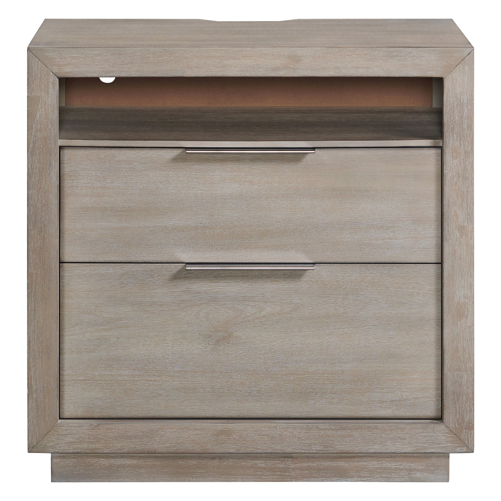 Arcadia-2-Drawer-Nightstand-with-USB-in-Grey