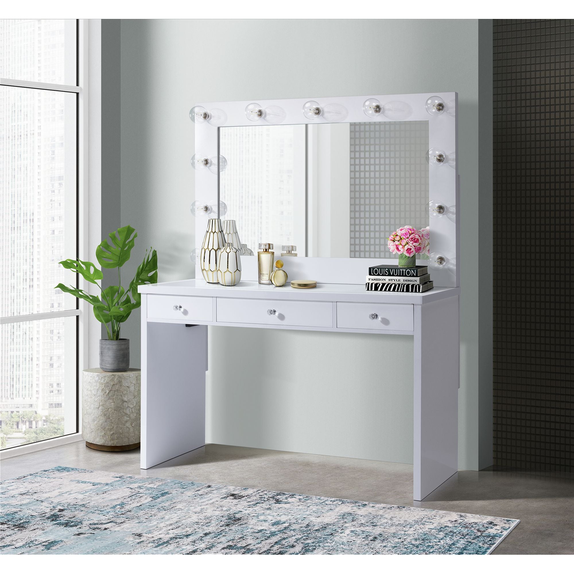 Ariana-Complete-Dressing-Table-with-Lightbulbs