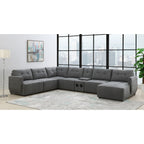 Armani-Modular-Console-W/USB-Charger-In-Columbia-Charcoal-No-Pillow-(ISTA3-packaging)