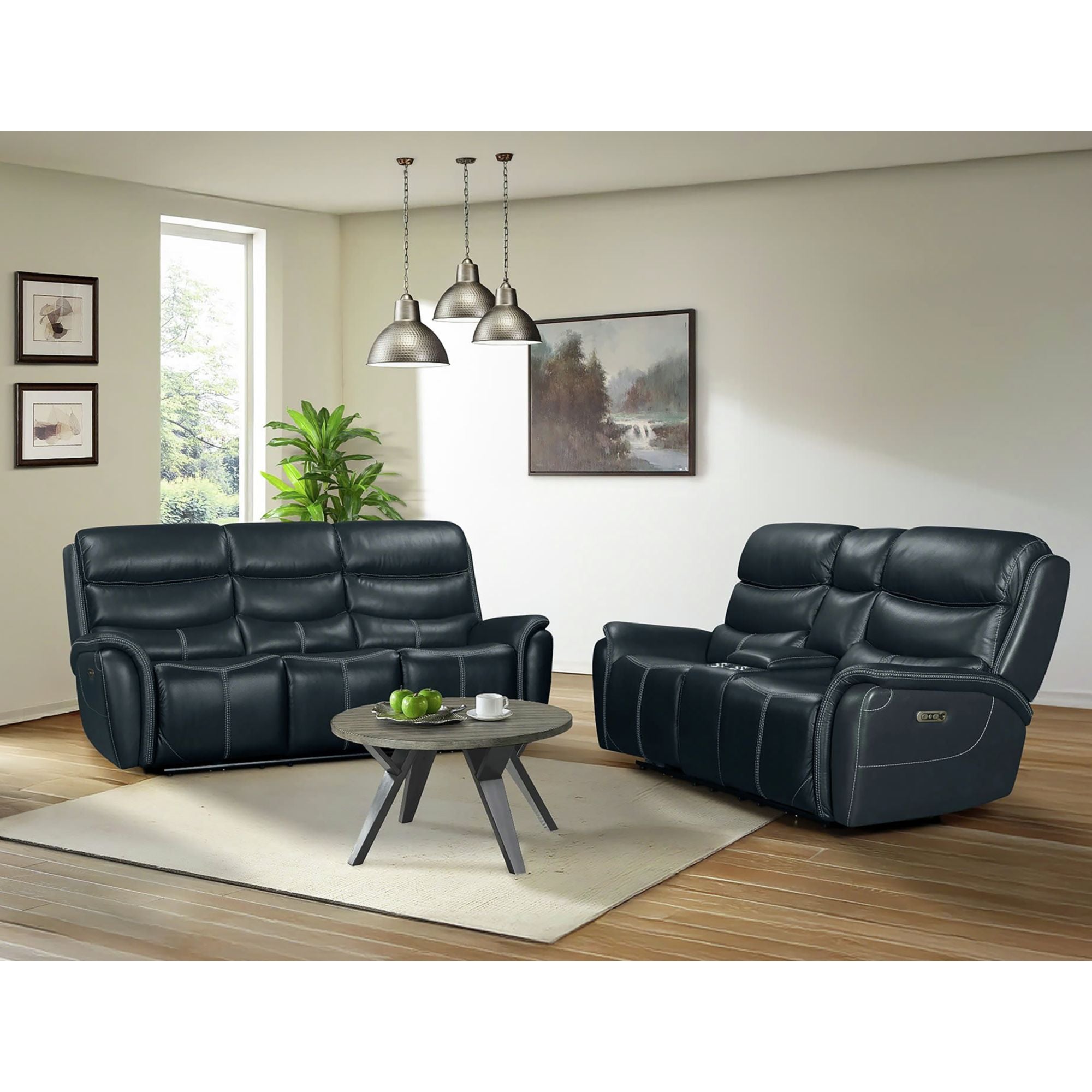 Aruba-Power-Motion-Loveseat-with-Power-Headrest-and-Console-in-Pebble-Navy