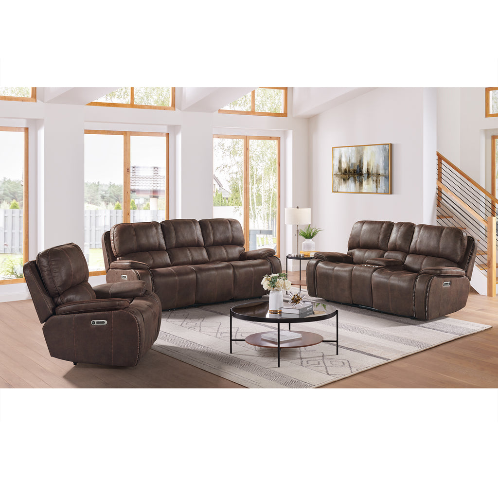 Atlantis-2PC-Living-Room-Set-in-Heritage-Coffee-Sofa-&-Loveseat