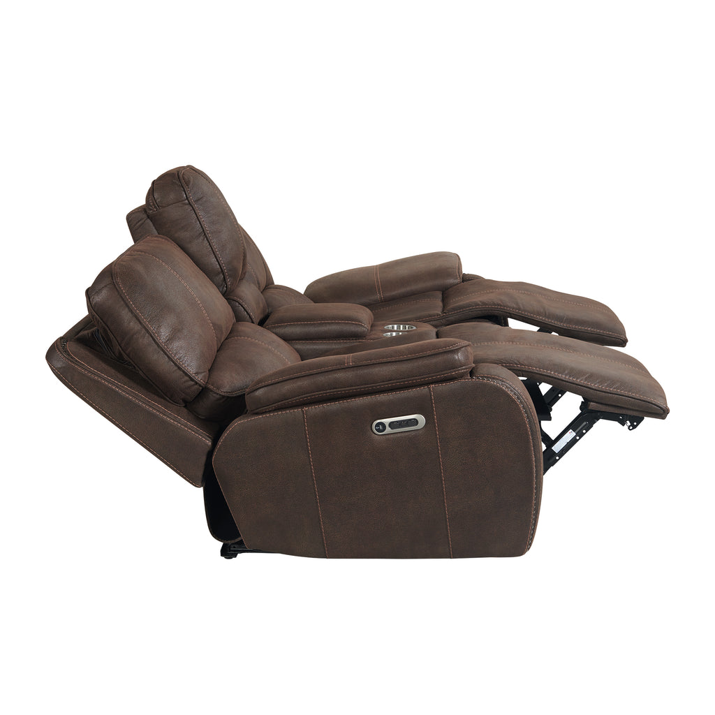 Atlantis-Power-Motion-Loveseat-with-Power-Headrest-&-Console-in-Heritage-Coffee