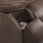 Atlantis Power Motion Sofa with Power Headrest in Heritage Coffee