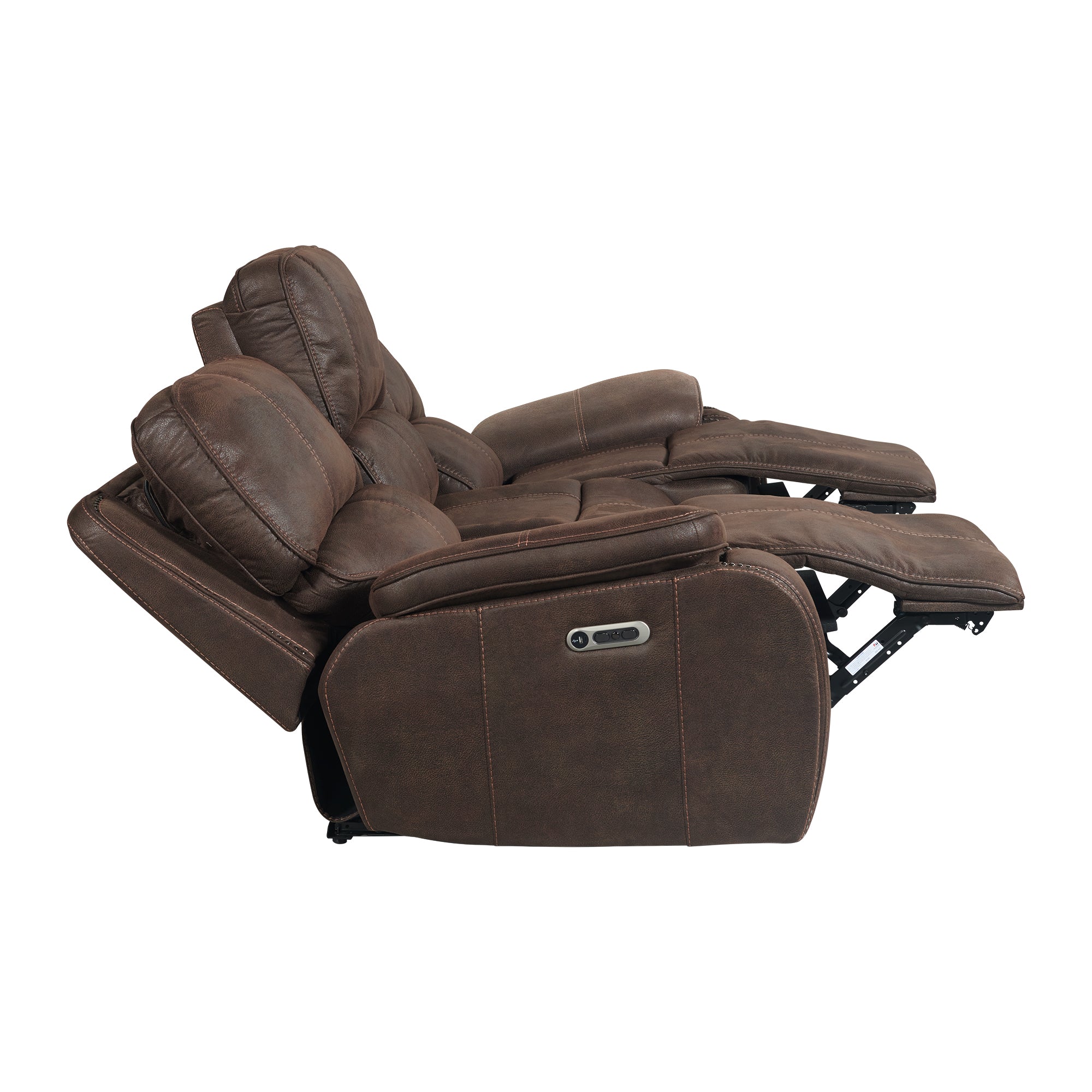Atlantis Power Motion Sofa with Power Headrest in Heritage Coffee