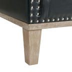 Augusta-16038-Chair-W/Wood-Leg-Distressed-In-Phoenix-Black-(ISTA-3-Packaging)