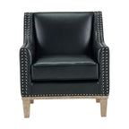 Augusta-16038-Chair-W/Wood-Leg-Distressed-In-Phoenix-Black-(ISTA-3-Packaging)