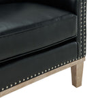Augusta-16038-Chair-W/Wood-Leg-Distressed-In-Phoenix-Black-(ISTA-3-Packaging)