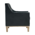 Augusta-16038-Chair-W/Wood-Leg-Distressed-In-Phoenix-Black-(ISTA-3-Packaging)
